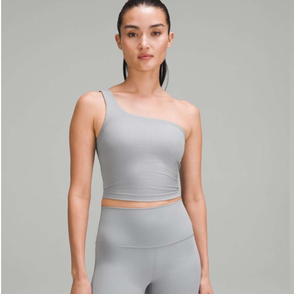 lululemon athletica Gray One-Shoulder Top